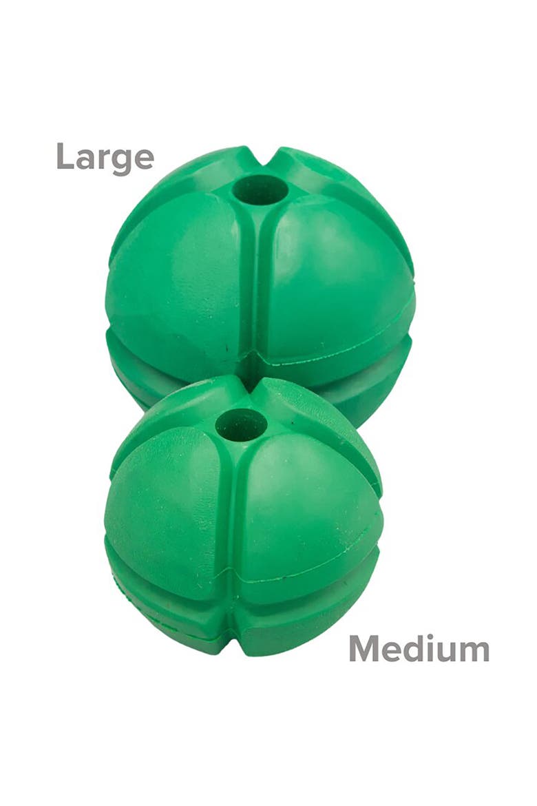 FloTex Ball, Large, 3.25 Inches, Green, Dog Toy, Alternate, color, Green