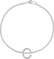 EFFY Sterling Silver Diamond Initial Bracelet - 0.15 ctw