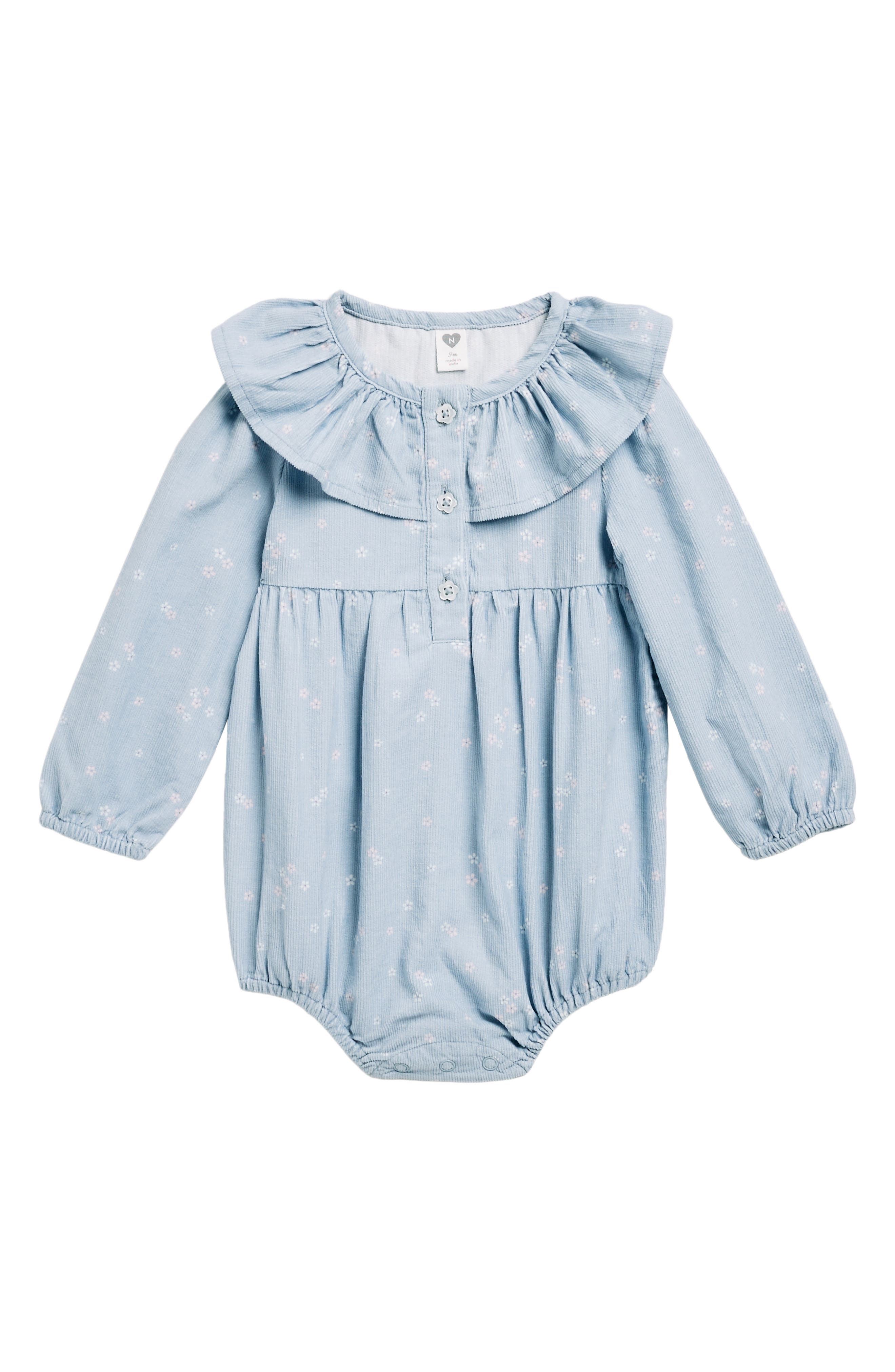 selected BLUE SUBDUED PETITE FLOWERS
