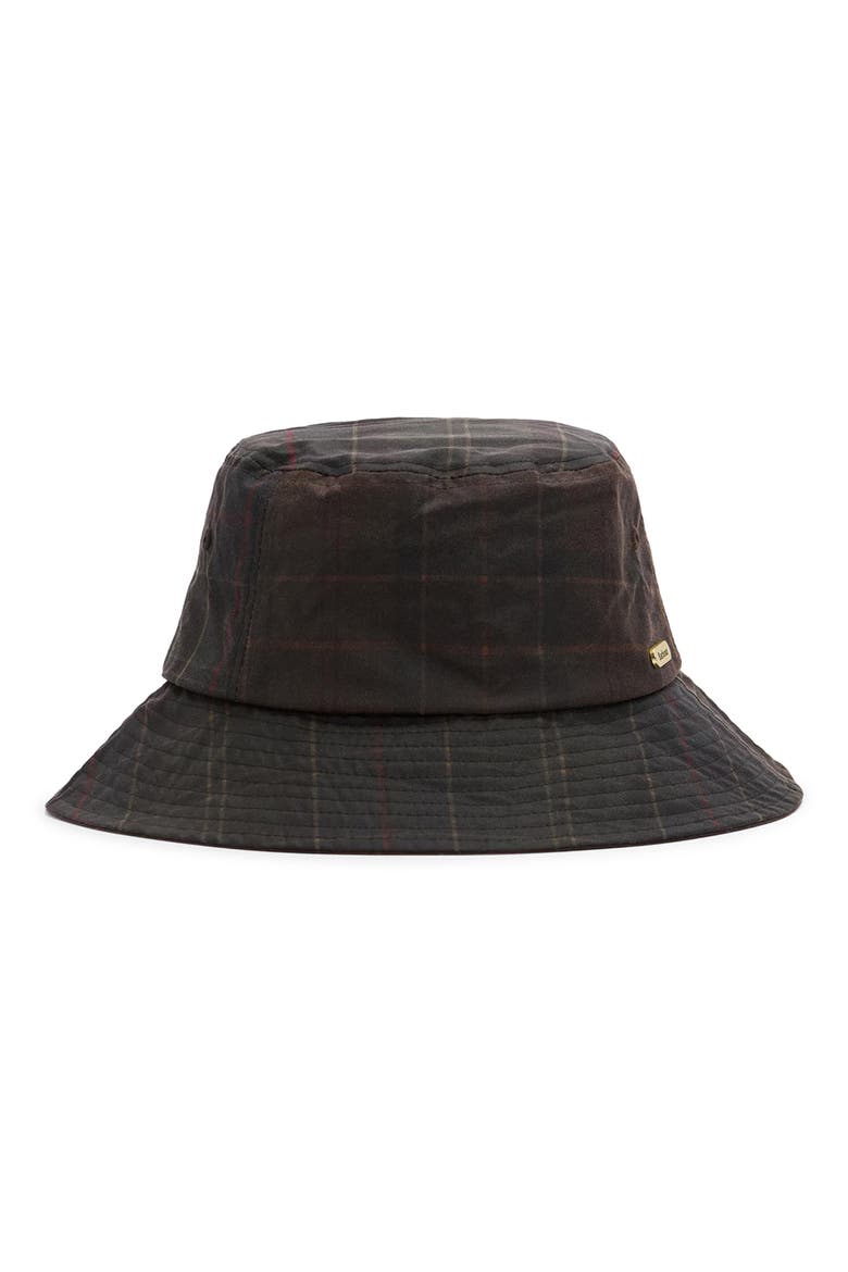 Hazelwood Waxed Cotton Bucket Hat, Main, color, CLASSIC/MUTED TARTAN