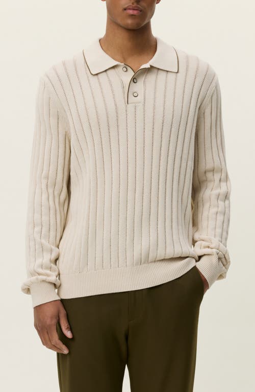 Les Deux Bogart Rugby Polo Sweater in Ivory  product