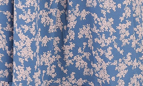 Petal And Pup Petal & Pup Aine Floral Long Sleeve Smocked Maxi Dress In Blue