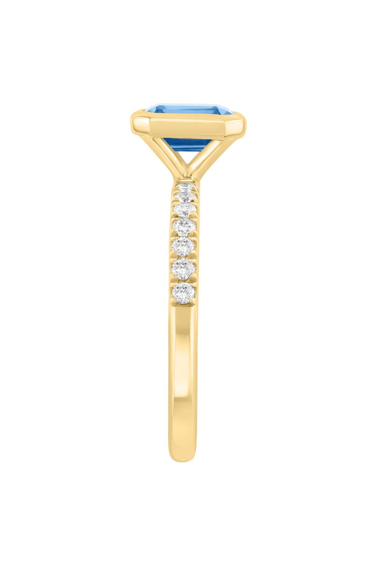 Blue Topaz & Diamond Ring, Alternate, color, BLUE