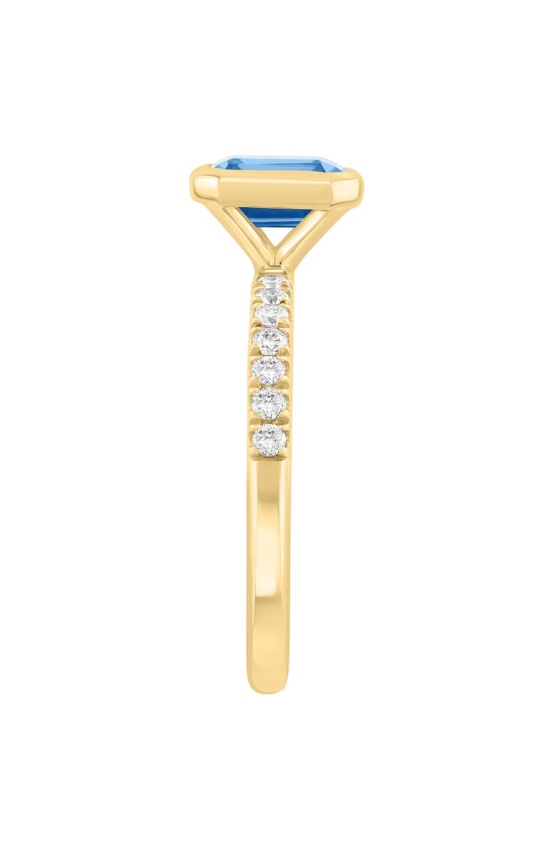 EFFY Blue Topaz & Diamond Ring, Alternate, color, Blue