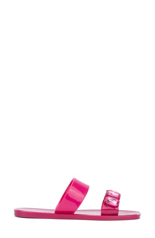 New York And Company Chantalle Jeweled Slide Sandal In Fuchsia