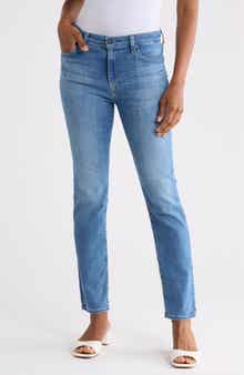Mari High Waist Straight Leg Jeans