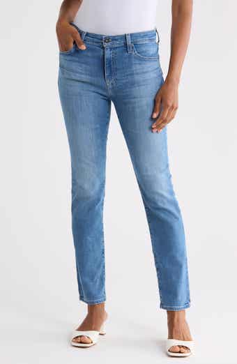 Mari High Waist Straight Leg Jeans