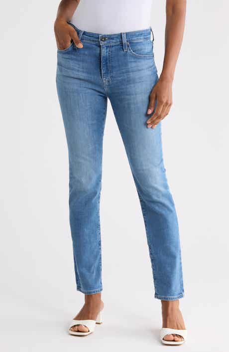 Mari High Waist Straight Leg Jeans