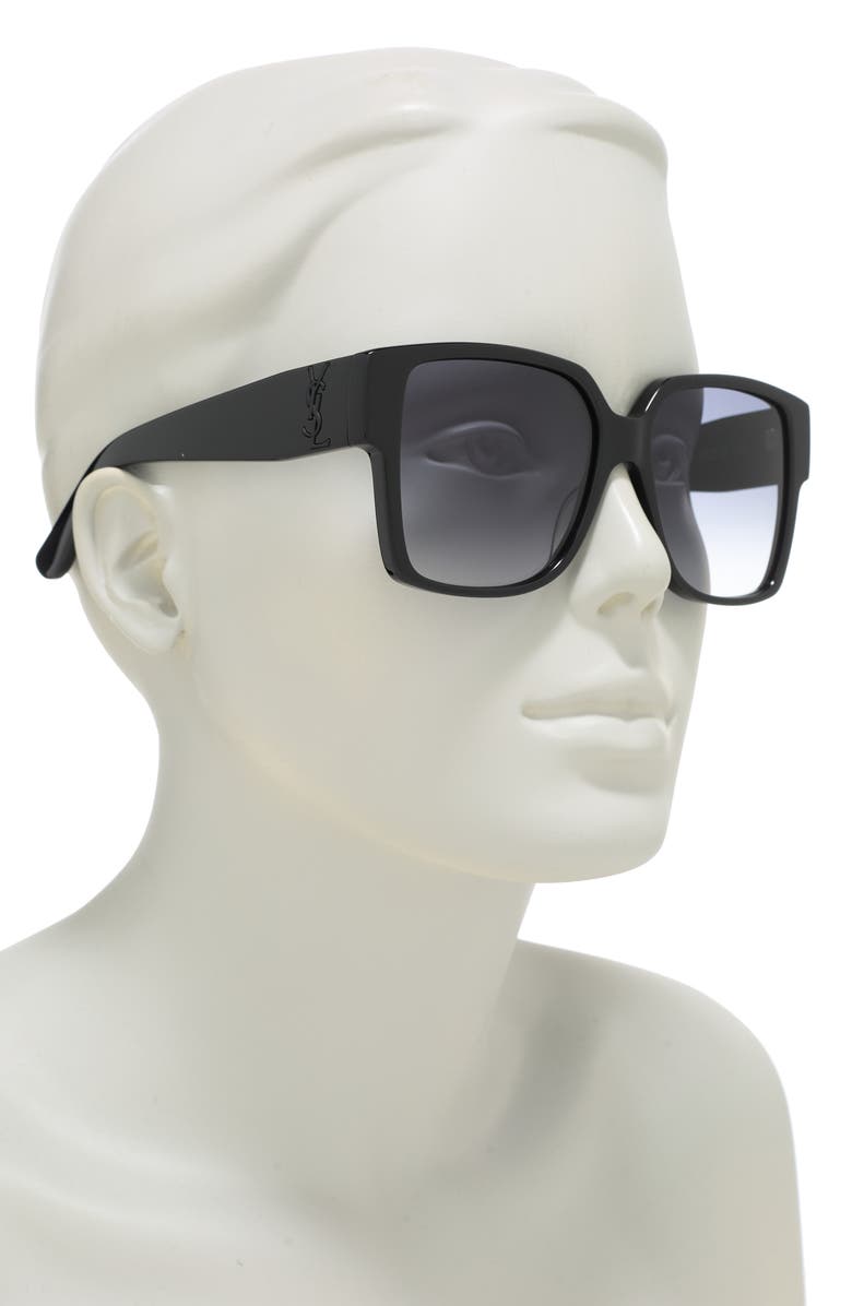 Saint Laurent 55mm Square Sunglasses, Alternate, color,