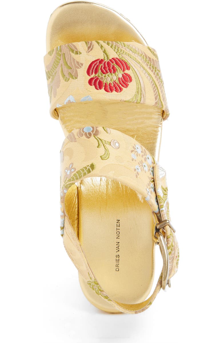 Dries Van Noten Platform Jacquard Sandal, Alternate, color,