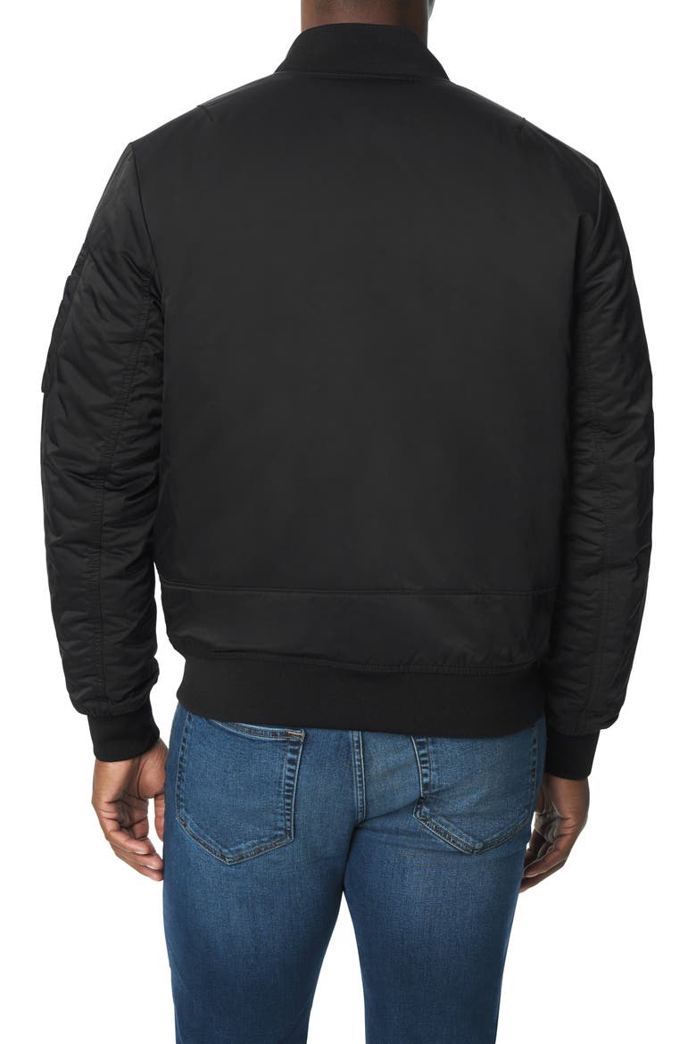 Inside Out Bomber Jacket, Alternate, color, STRETCH LIMO