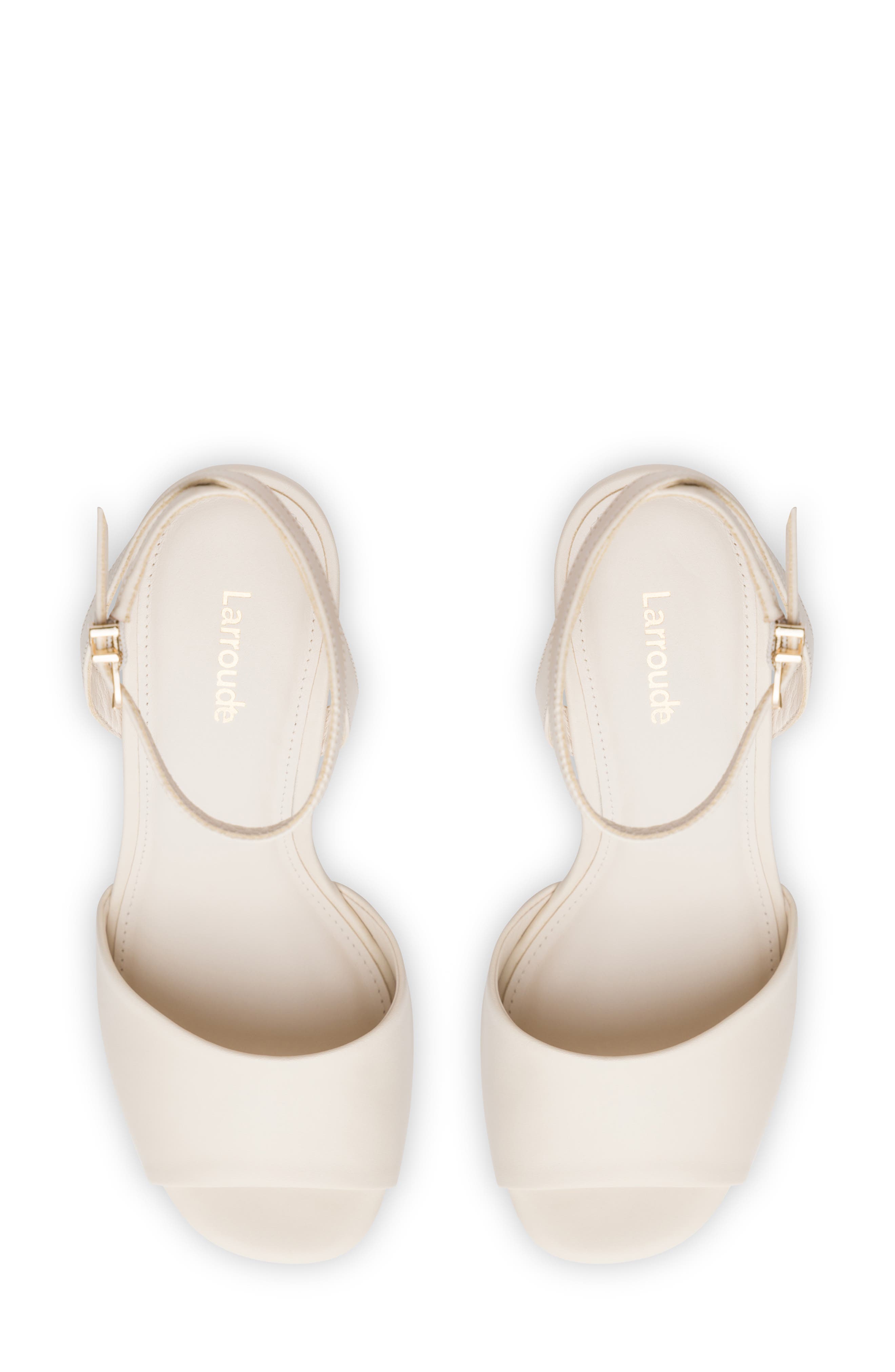 Larroudé Yves Ankle Strap Wedge Sandal, Alternate, color, 