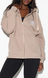 Spiritual Gangster Emit Peace Boyfriend Zip Hoodie
