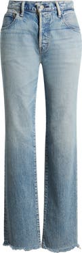 MOUSSY VINTAGE Sebring Frayed Straight Leg Jeans