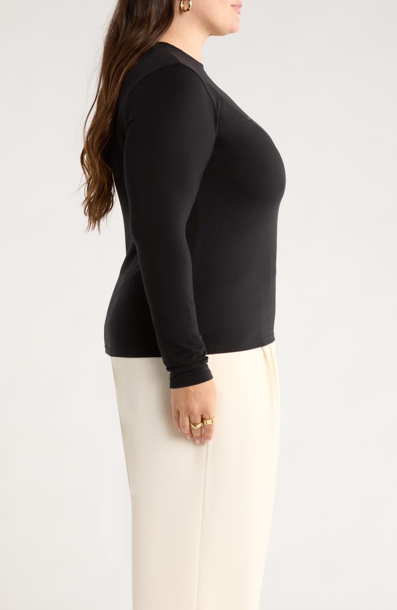 Nordstrom Long Sleeve T-Shirt, Alternate, color, Black