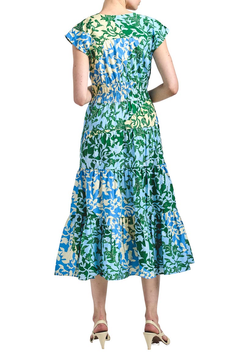 Fatima A-Line Dress, Alternate, color, BLUE BOTANICAL