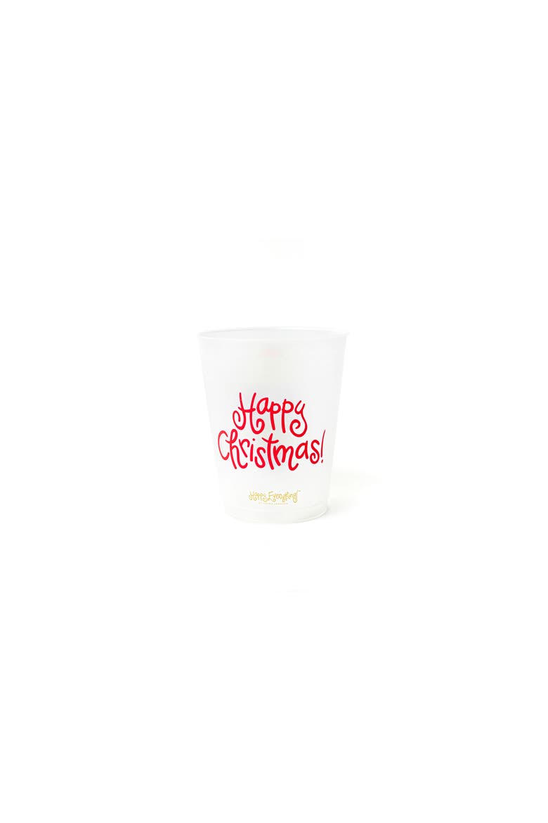 Mr. Nutcracker Frosted Cups Set of 10, Alternate, color, Green