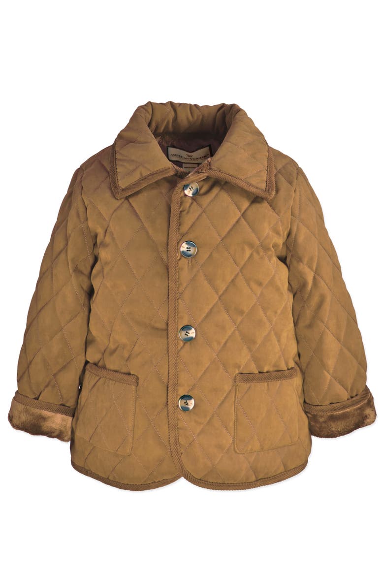 Classic Quilted Barn Jacket, Main, color, Caramel