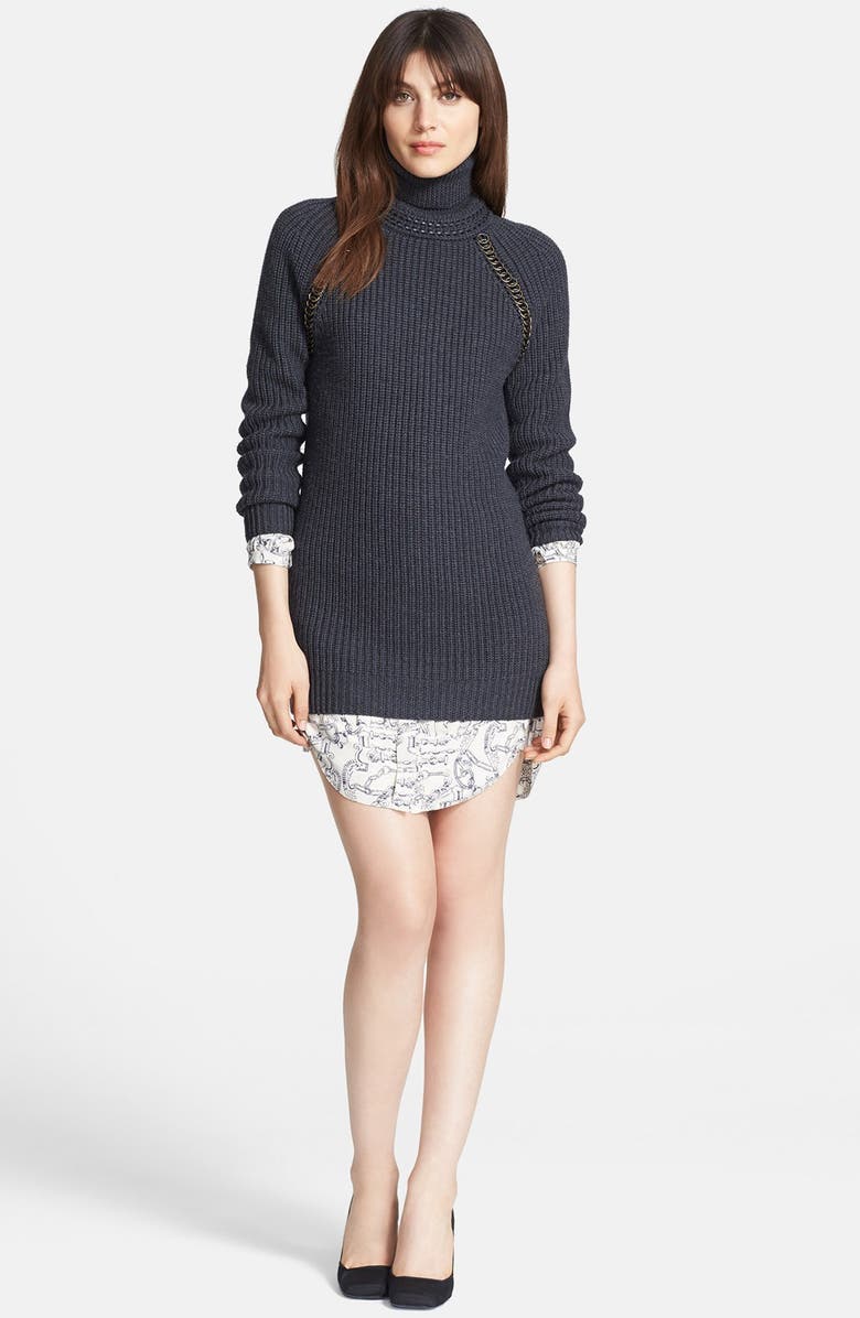 Tory Burch 'McKenna' Turtleneck Sweater Dress, Alternate, color,