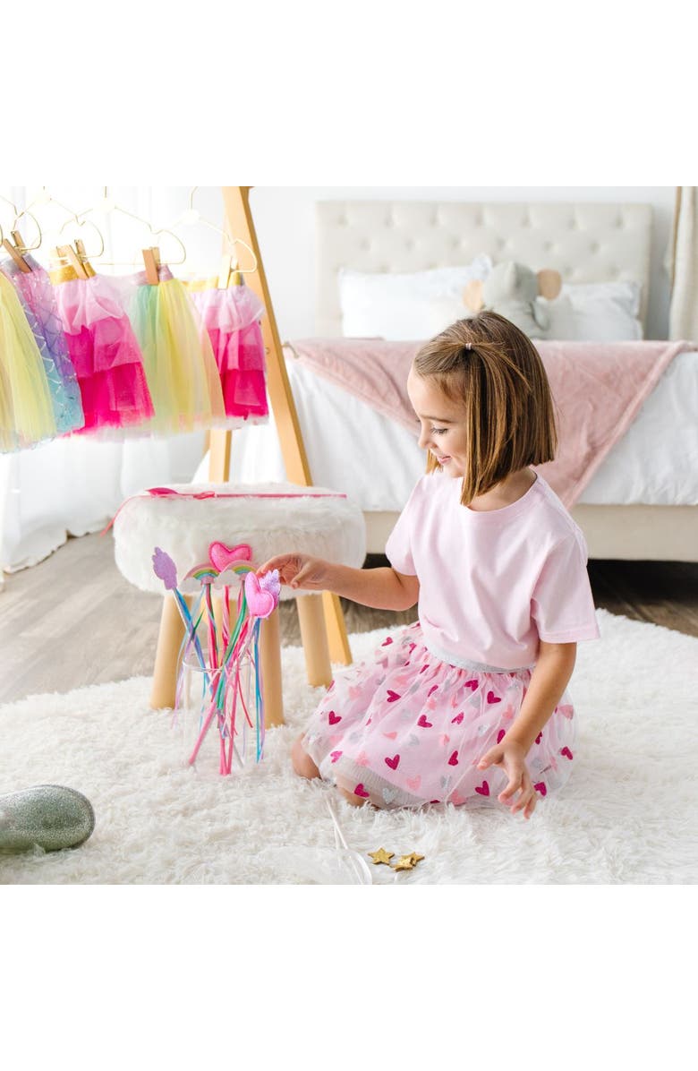 Sweet Wink Glitter Heart Valentine
s Day Tutu, Alternate, color, 