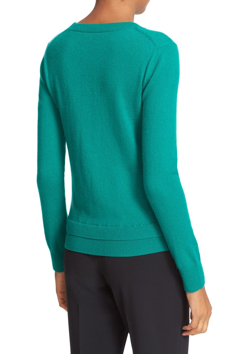 embellished sweater, Alternate, color, EMERALD RING