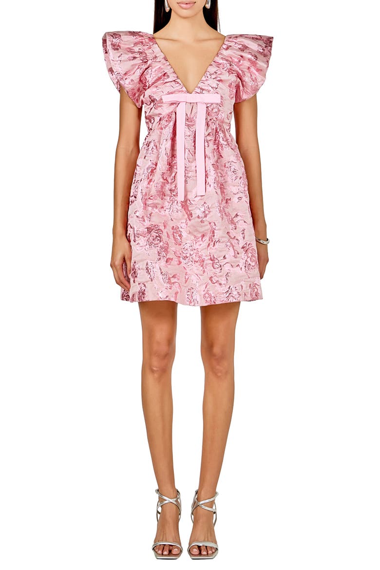 Jacquard Minidress, Main, color, PINK