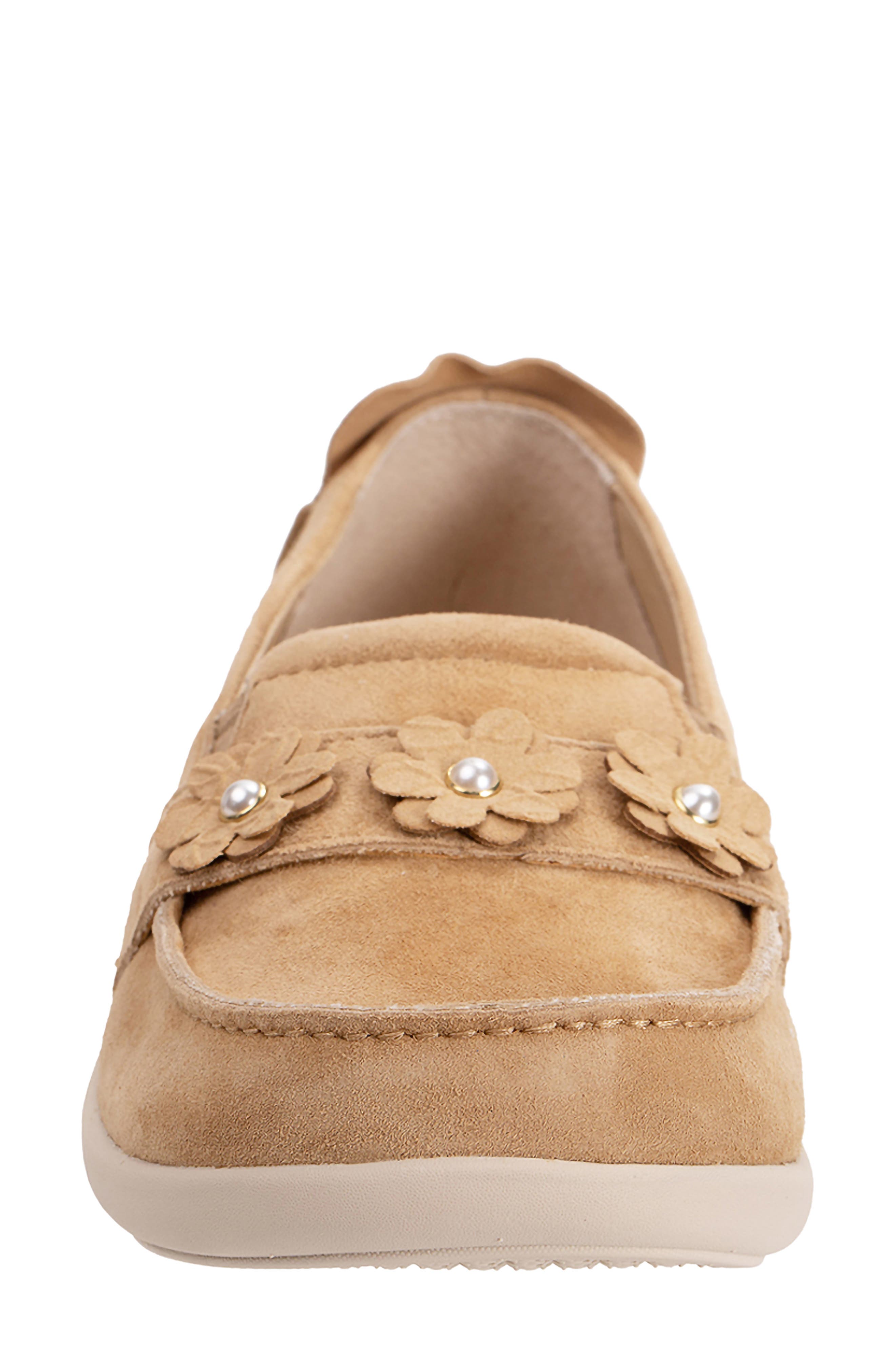 Siesta Flower Slip-On, Alternate, color, TAN/ TAN
