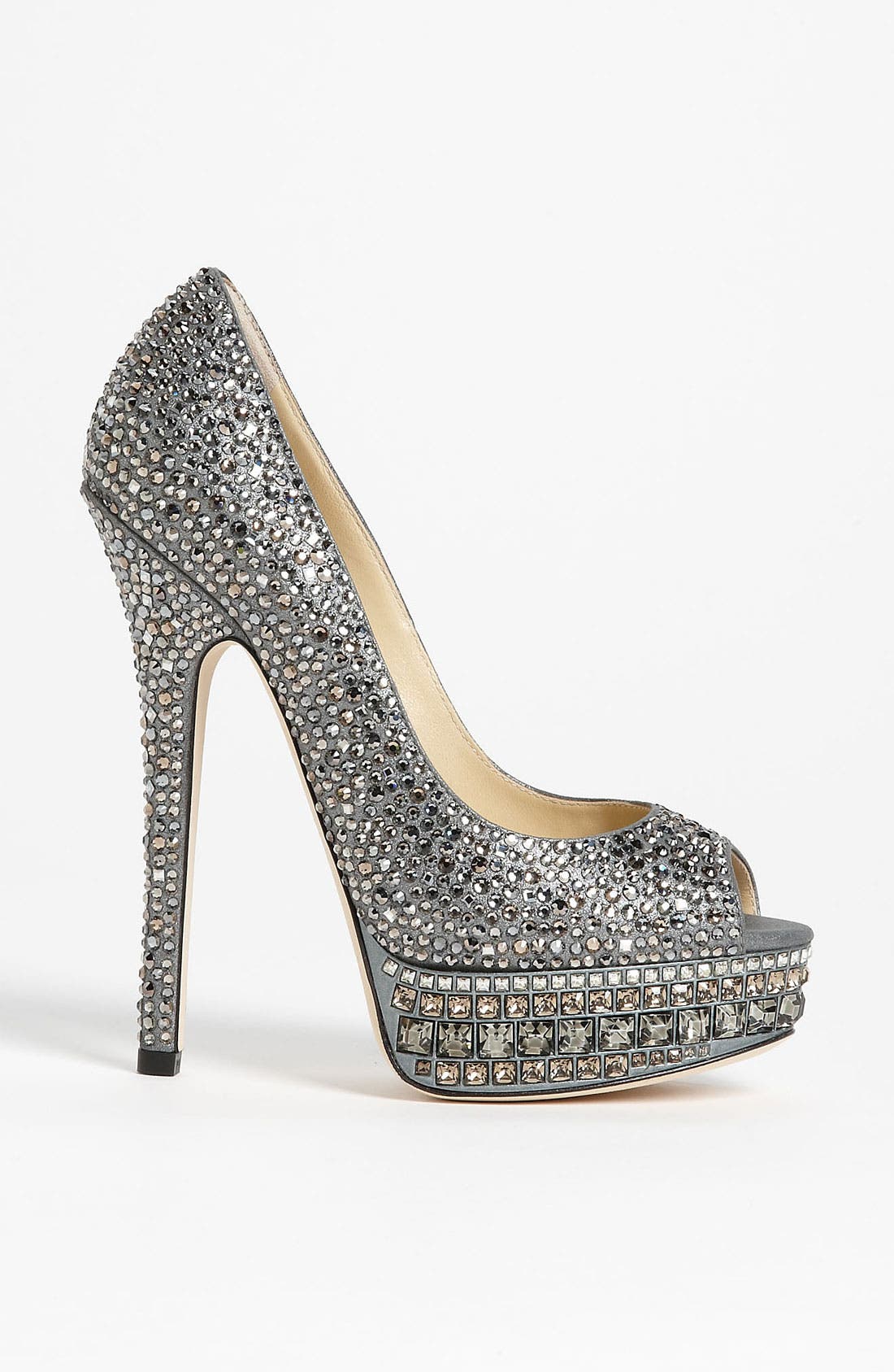 'Kendall' Crystal Pump, Alternate, color, ANTHRACITE