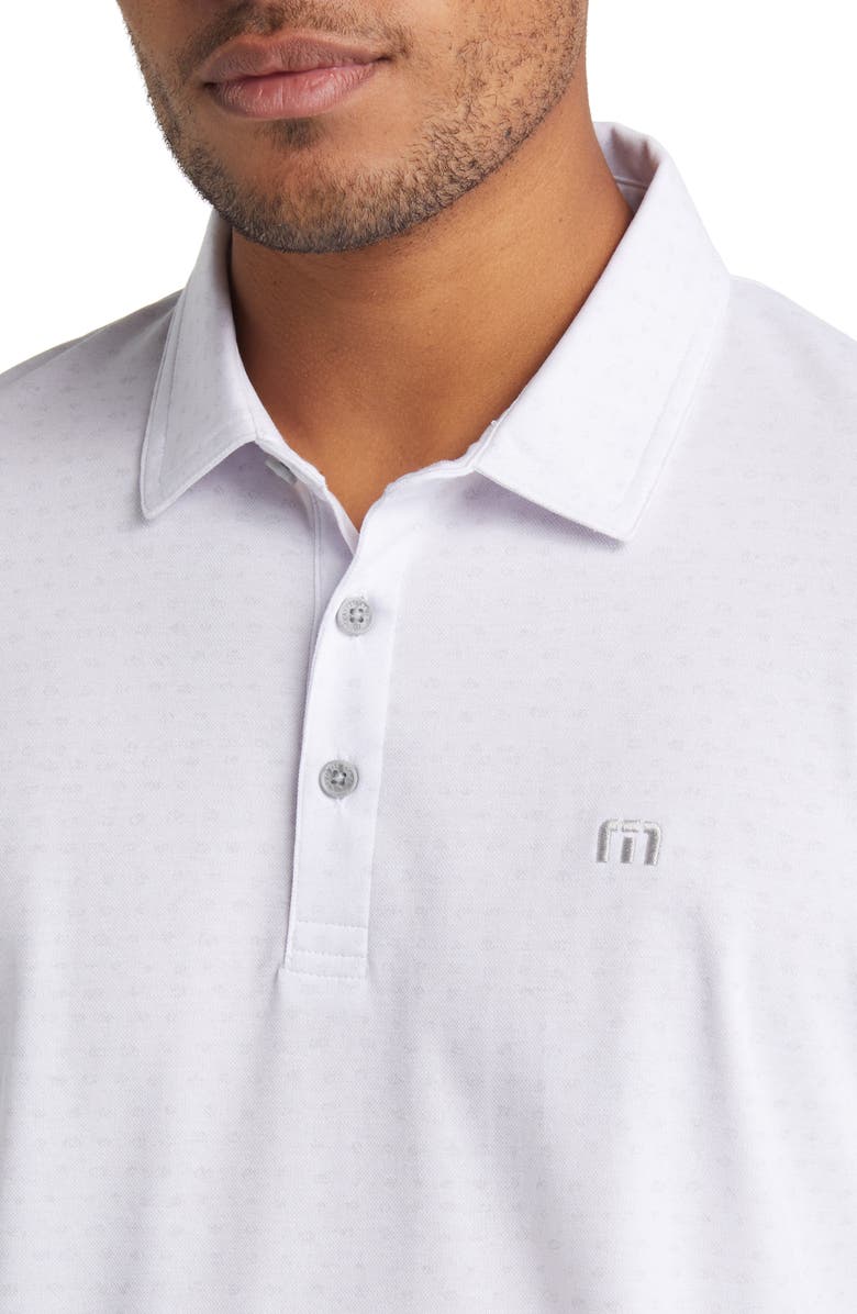 TravisMathew Freeze Frame Solid White Golf Polo, Alternate, color, White