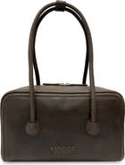 MARGESHERWOOD Soft Boston Small Nubuck Leather Shoulder Bag