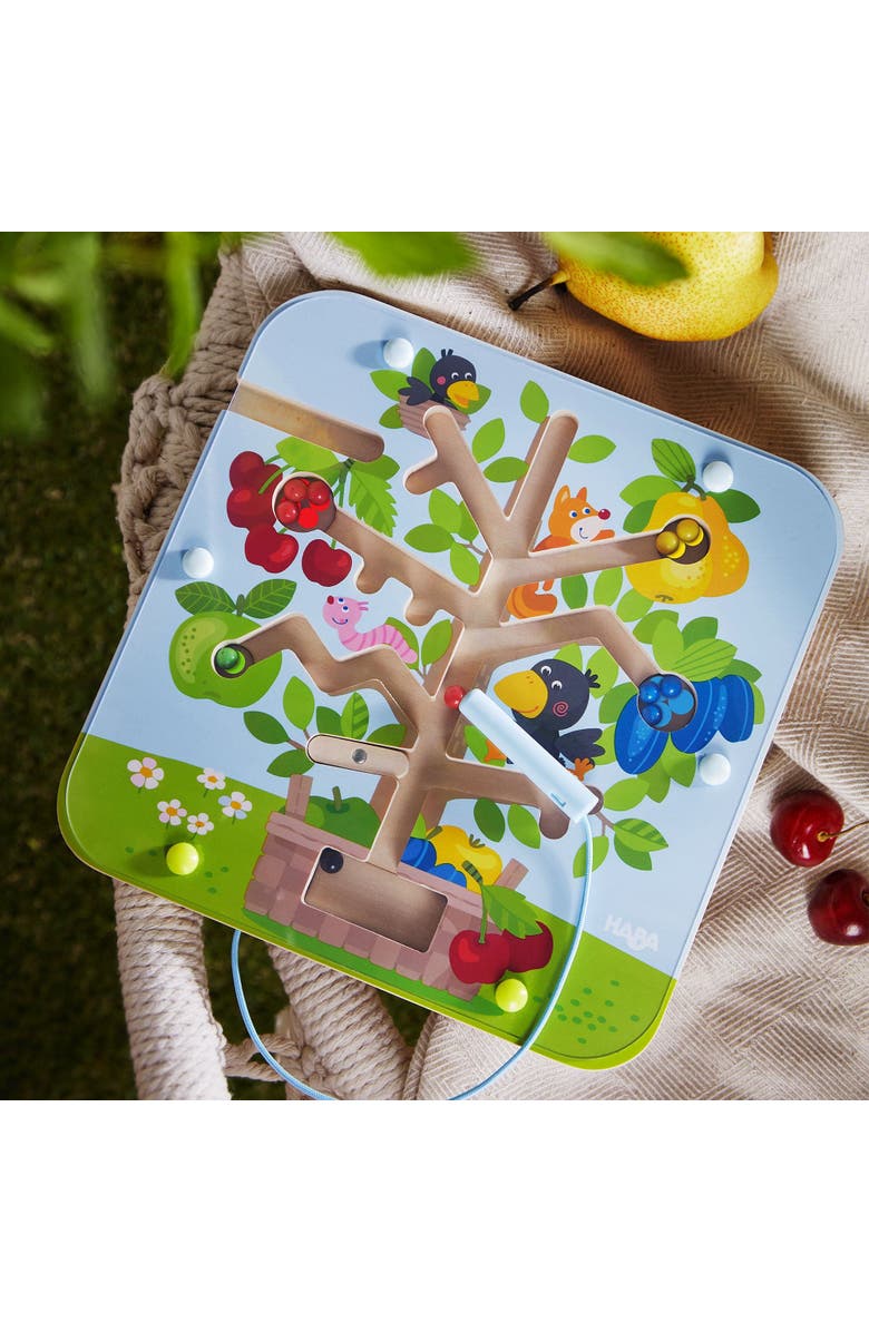 HABA Busy Board for Toddlers 2-4 Orchard Magnetic Maze Puzzle Game, Toddler Travel Toys & Montessori Toys, Alternate, color, Multi