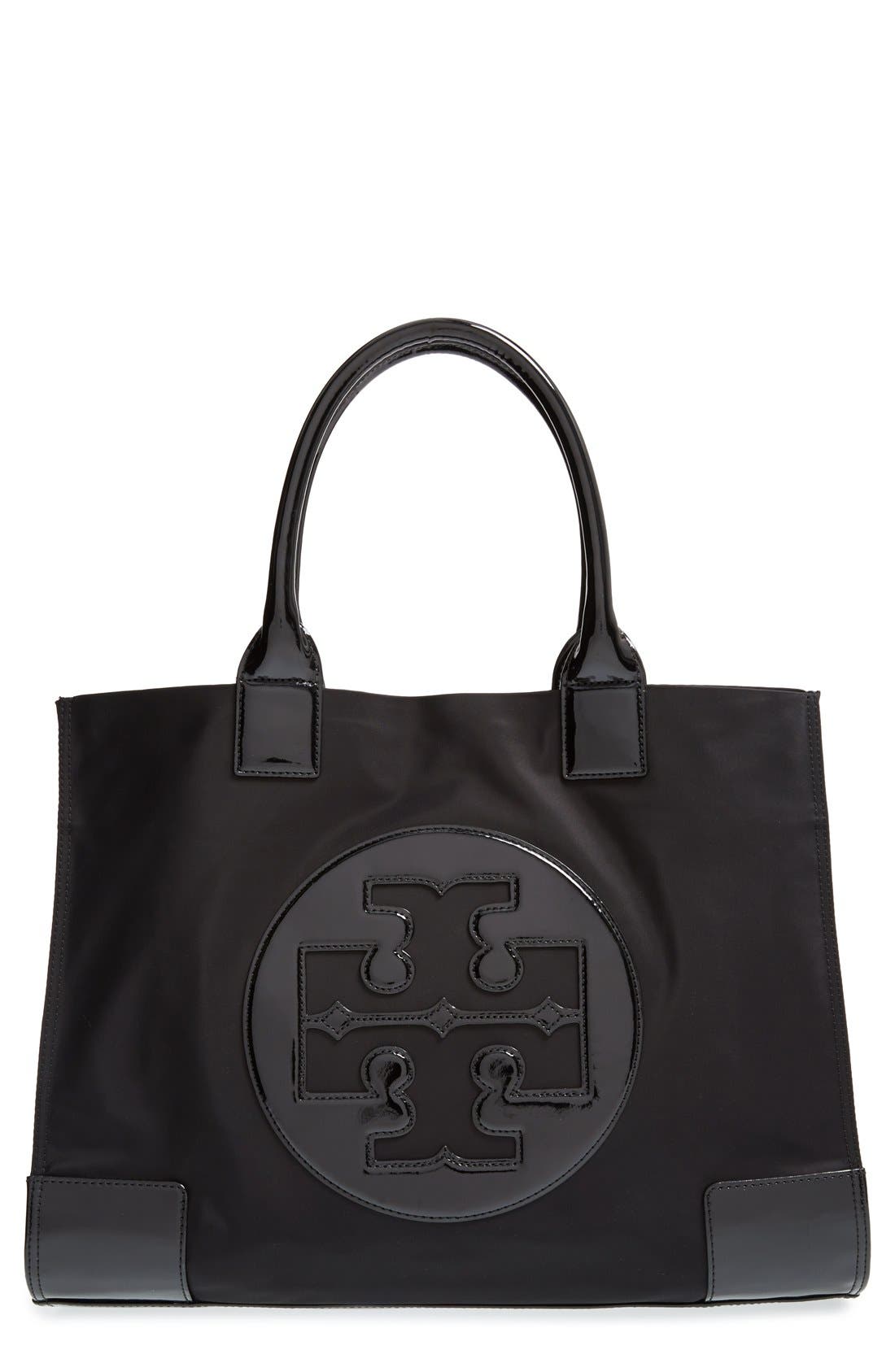 Tory Burch 'Ella' Nylon Tote, Main, color, 