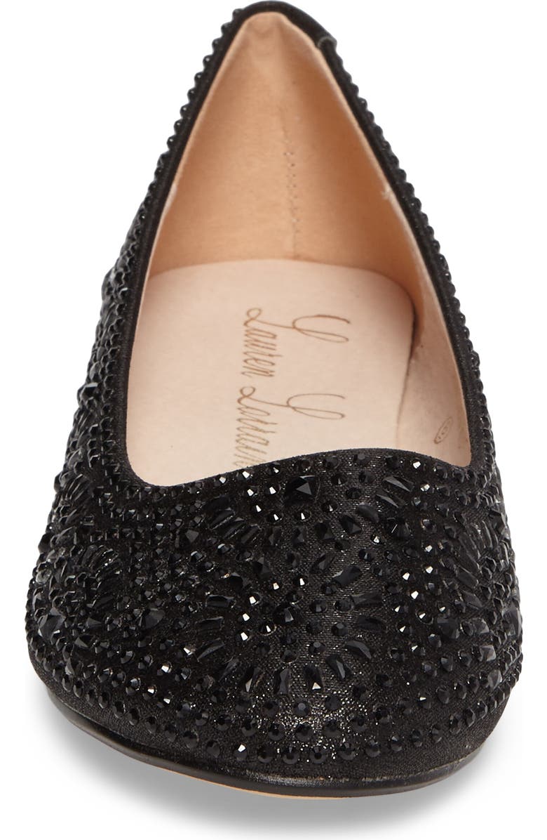 Lauren Lorraine Brooke Crystal Embellished Ballet Flat, Alternate, color,