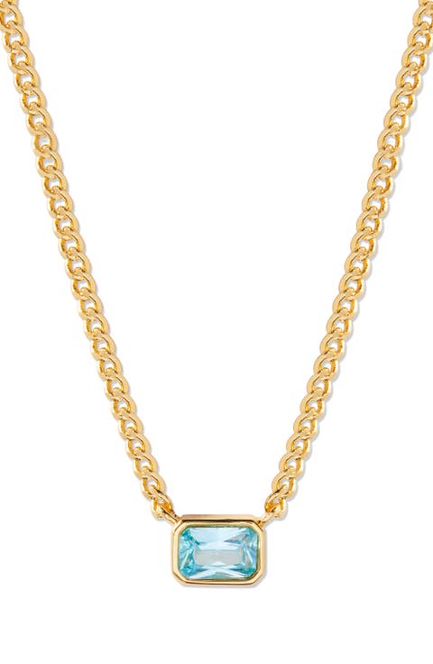 Jane Birthstone Pendant Necklace