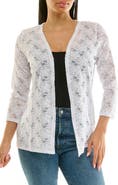 Nina Leonard Lace Cardigan