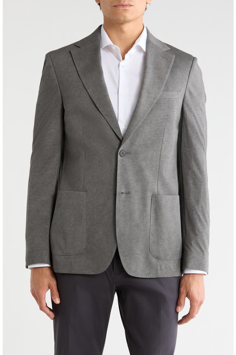 Woven Sport Coat, Main, color, MEDIUM GREY
