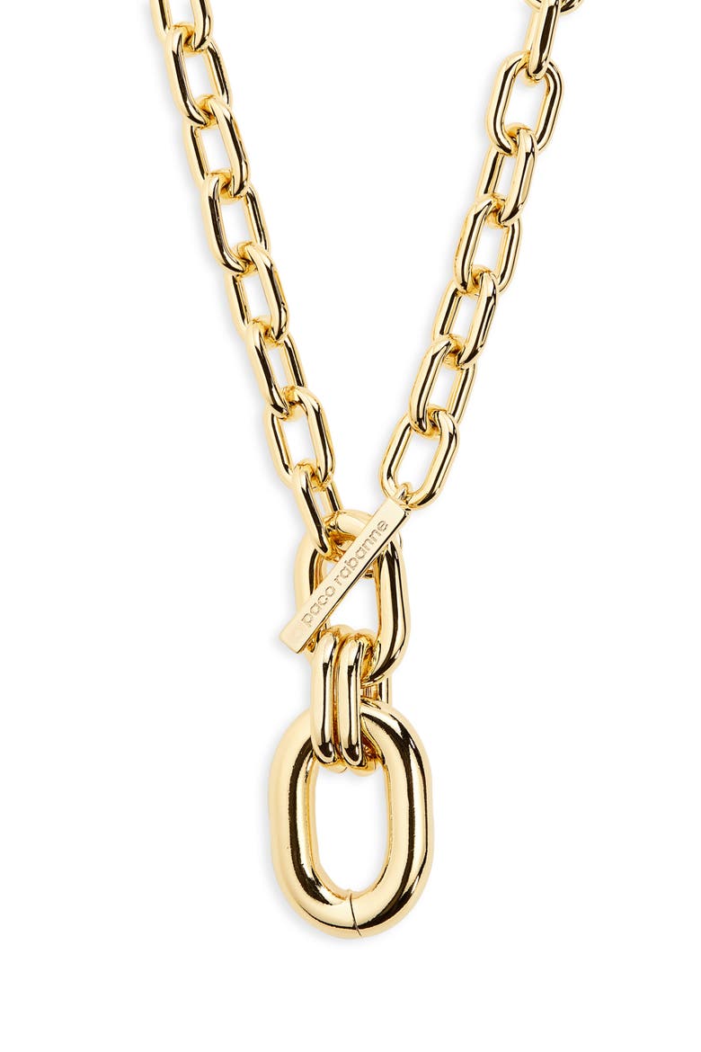 Extra Large Link Pendant Necklace, Main, color, GOLD