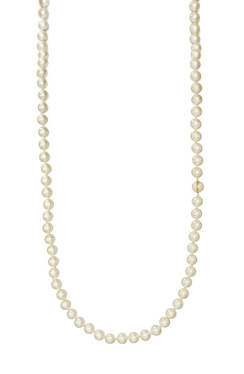 Tory Burch Imitation Pearl Convertible Necklace, Main, color,