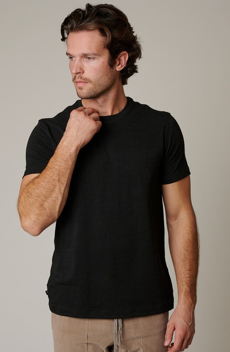 LEISURE LAB Slub T-Shirt, Alternate, color, Matte Black