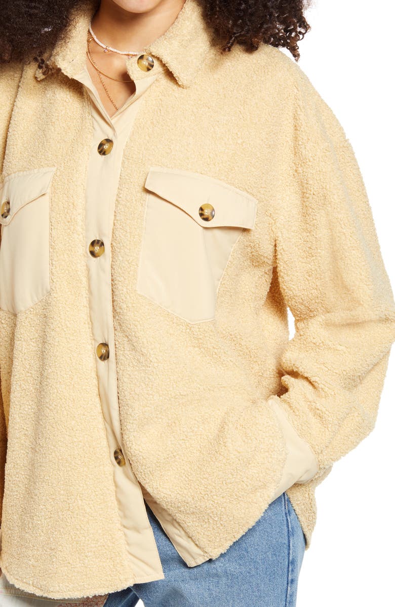 BP. Textured Shirt Jacket, Alternate, color, 