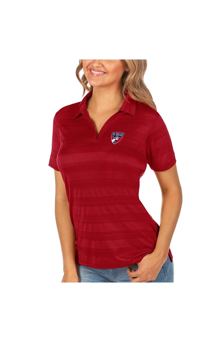 ANTIGUA Women's Antigua Red FC Dallas Compass Polo, Main, color, 