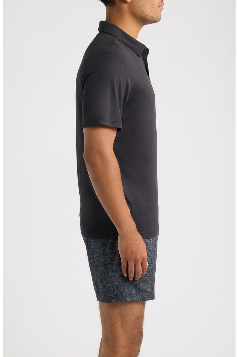 Dynamic Polo, Alternate, color, BLACK HEATHER