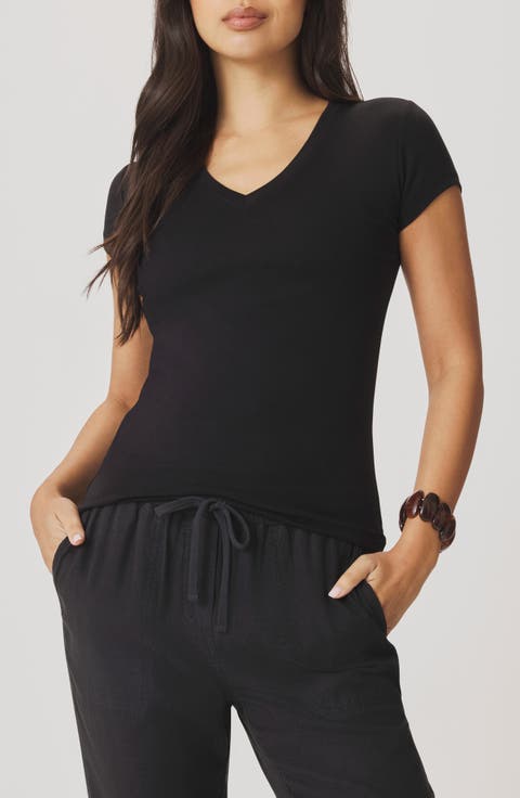 Josie Stretch V-Neck T-Shirt