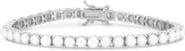 CHLOE AND MADISON Faux Pearl Tennis Bracelet