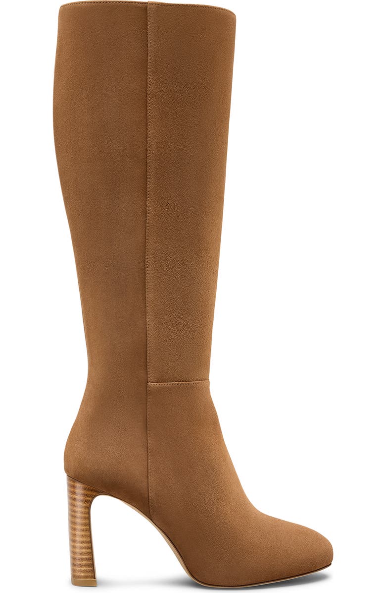 Stuart Weitzman Babette Platform Zip Boot, Alternate, color, Toasted Almond/ New Camel
