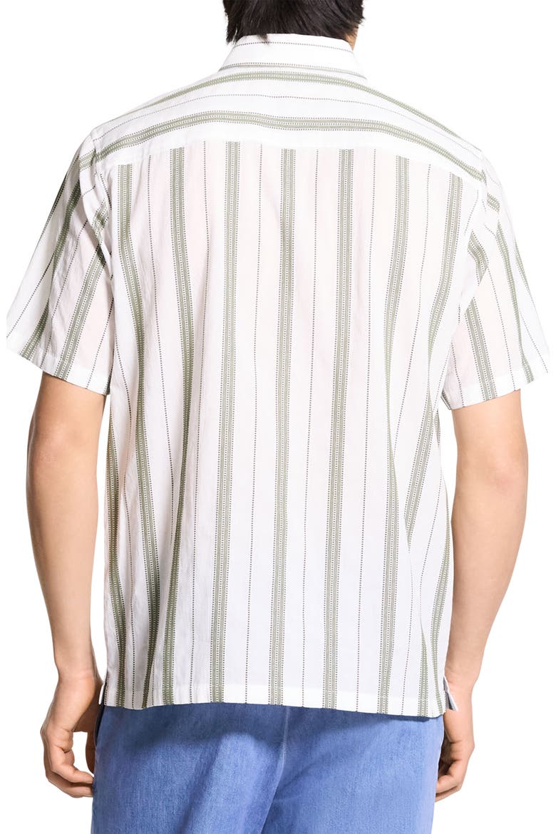 Noll Summer Dobby Short Sleeve Button-Up Shirt, Alternate, color, IVORY/ ORCHARD