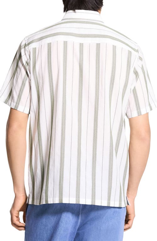 Theory Noll Summer Dobby Short Sleeve Button-up Shirt In White