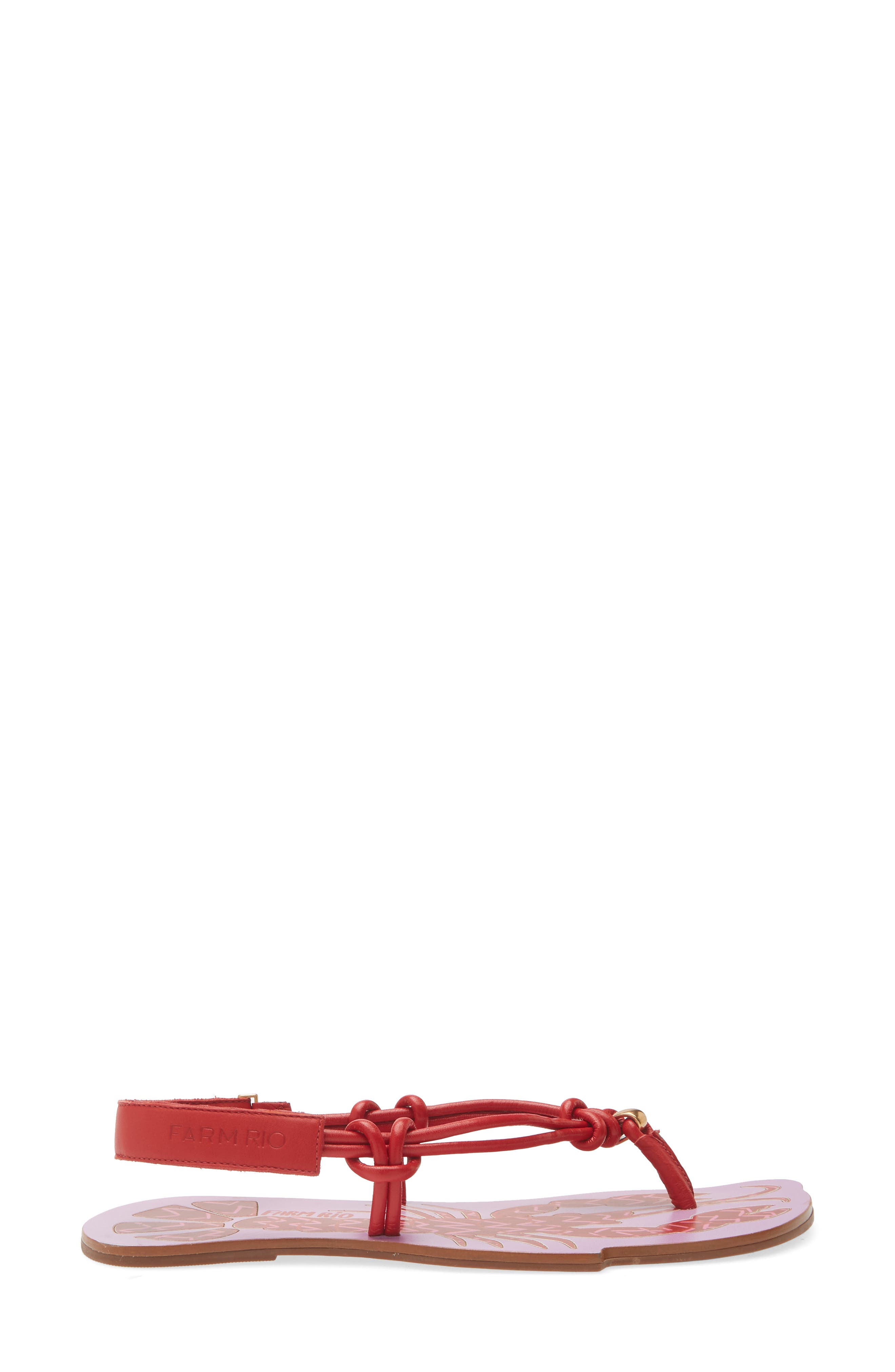 FARM Rio Lobster Slingback Sandal, Alternate, color, Scarlet And Lilac