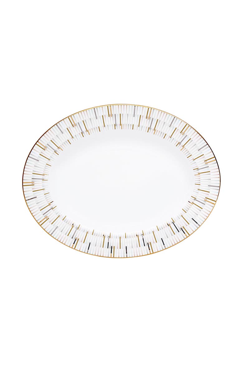 Luminous 11 Inch Oval Platter, Main, color, White
