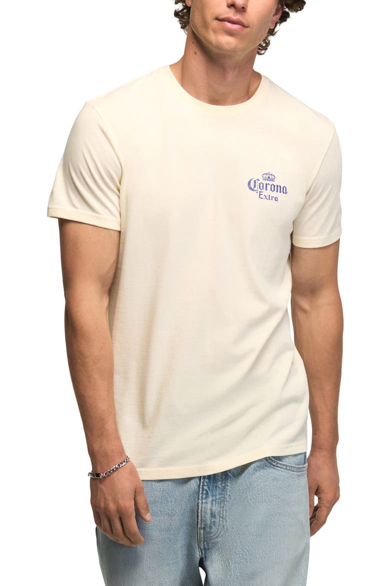 Corona Iguana Cotton Blend Graphic T-Shirt, Main, color, WINTER WHITE